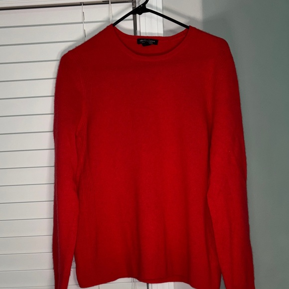 Saks Fifth Avenue Sweaters - Saks Fifth Avenue Red Crew Neck Sweater